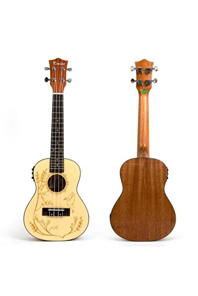 Genel Markalar Kmise Ladin Kapak Desenli Concert Ukulele Kılıf Hediyeli