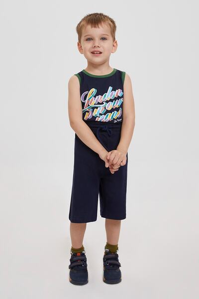 Lee Cooper شورت للأولاد باللون الأزرق الداكن وبرمودا