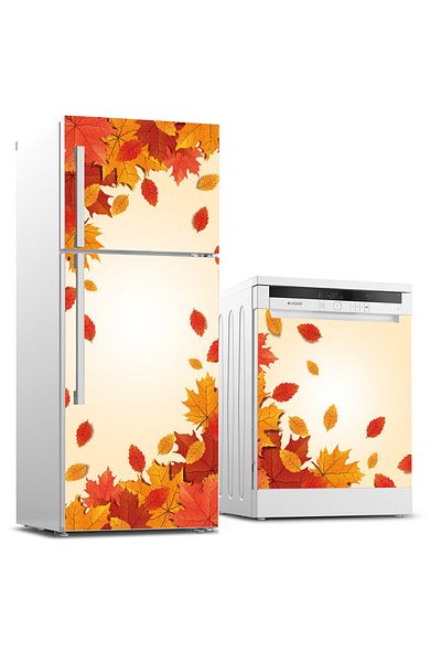 Tilki Dünyası Refrigerator And Dishwasher Set Sticker 0302