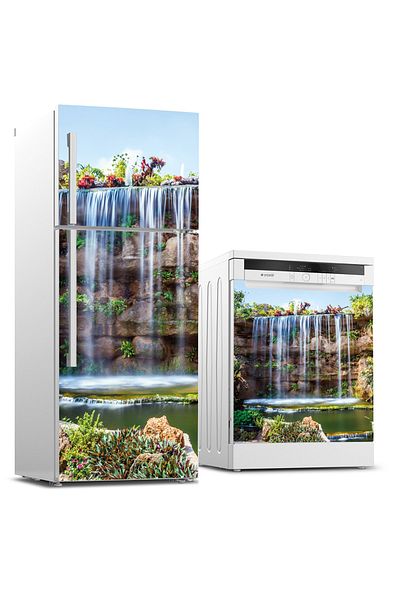 Tilki Dünyası Refrigerator And Dishwasher Set Sticker 0282