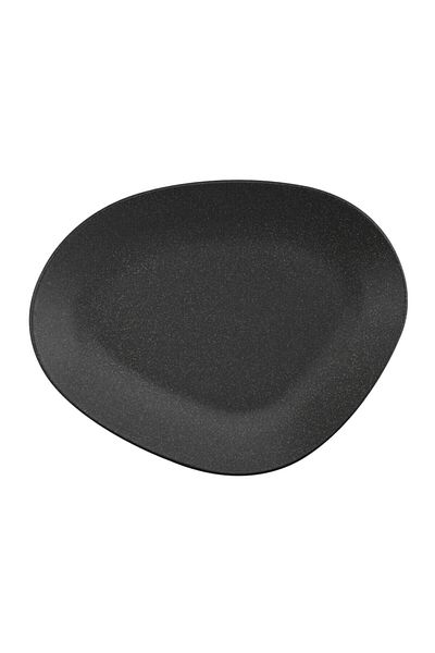Kütahya Porselen Galaxy 2-Piece - 22 cm Matte Anthracite Flat Plate