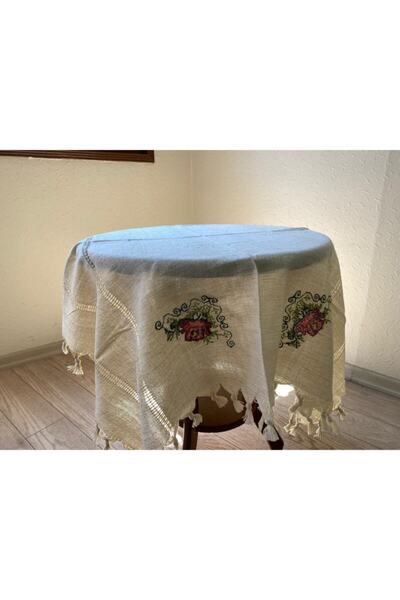 Efesan Simli Fiskos Örtüsü (bordo Kanaviçeli)