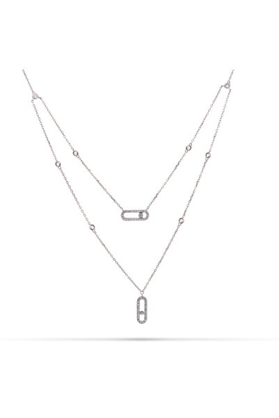 Monemel Taşlı Kolye (altın Kaplama)