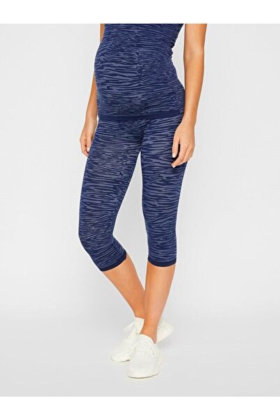 Relaxfit Seamless Kadın Lacivert Seamless Dikişsiz Rahat Kumaş Spor Ve Günlük...