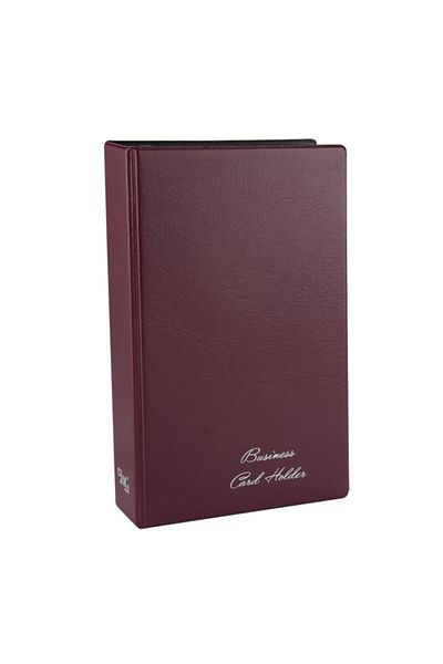 2K Biala Mechanism 4 Rows Indexed Business Card Holder with 96 Card Capacity 16,5x26,5 Cm