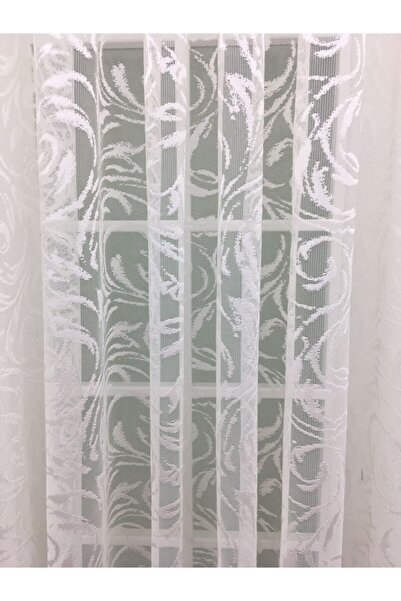 Esse Home Özel Örme Dokulu Tül Perde 100% Orjinal Ürün Yüksek Kalite, 250x260, Seyrek Pile, 1/2