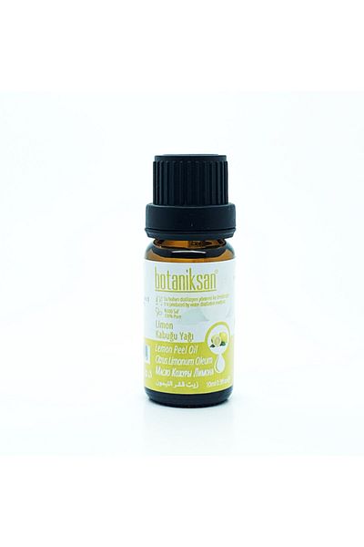 botaniksan Lemon Peel Oil - 10ml Distillation, Pure, Natural, No Additives