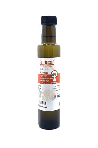 botaniksan 250ml Safflower Oil - Cold Pressed, Pure, Natural, No Additives