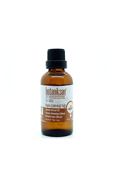 botaniksan 50ml Apricot Kernel Oil - Cold Pressed, Pure, Natural, No Additives