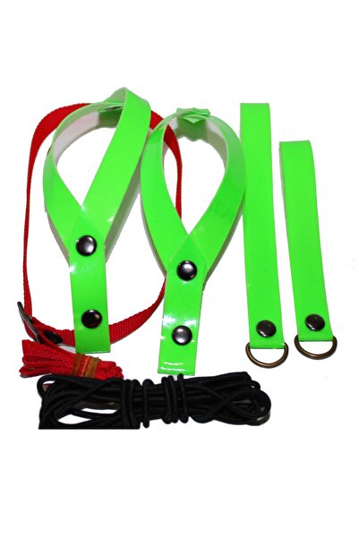 Genel Markalar Papağan Uçurma Gezdirme Tasması Vinlex Deri Yeşil