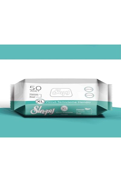 Sleepy Body Cleansing Wipes 50 Pieces XL Special for Sensitive Skin