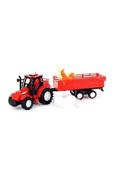Tractor Carrying Toy Vacuum Scrub Eggs And Chicken