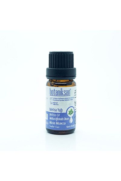 botaniksan 10 ml Lemon Balm Oil - Distillation, Pure and Natural Additive-Free