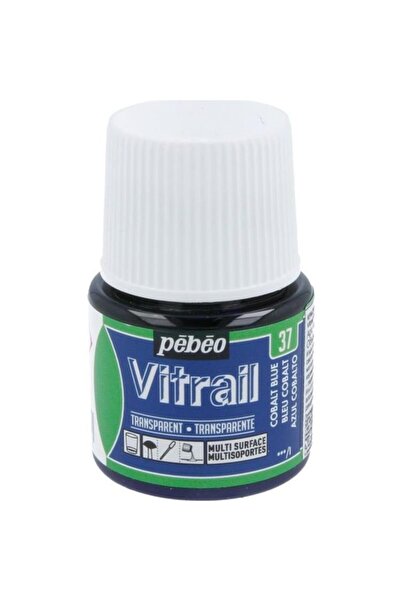 Pebeo Vitrail Cam Boyası 45 Ml. 37 Cobalt Blue