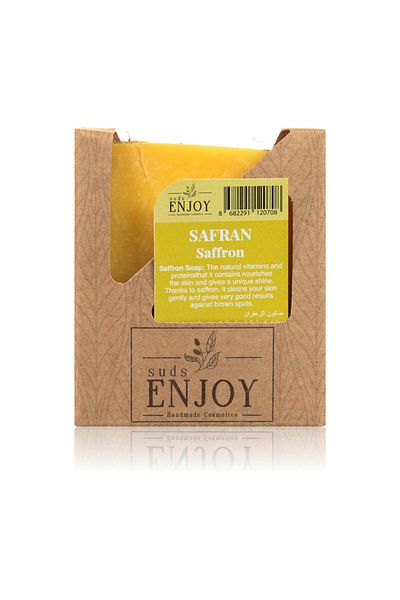 SUDSENJOY صابون مصنوع يدوياً من الزعفران الطبيعي 100 جرام استمتع بالرطوبة8065002578522