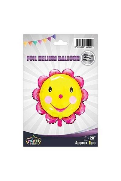 Deniz Party Store Sun Smiling Face Foil Balloon Quantity 50 Cm