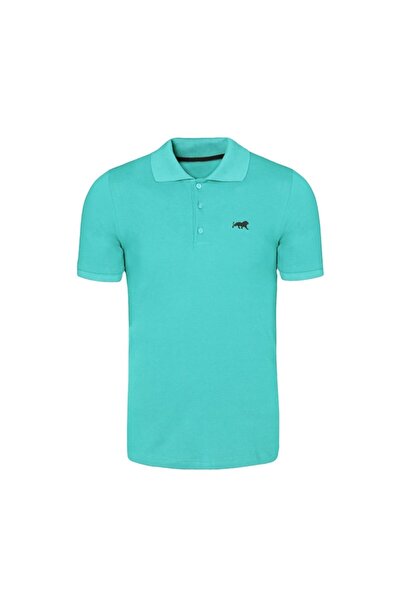 GENIUS STORE Αποθηκεύστε ανδρικό μπλουζάκι Polo Neck Basic T-Shirt