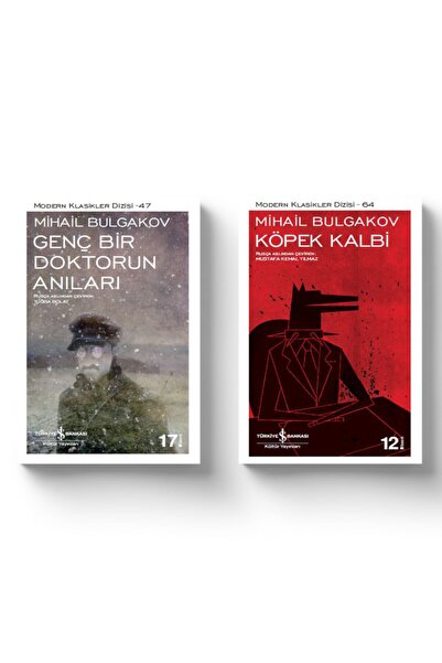 TÜRKİYE İŞ BANKASI KÜLTÜR YAYINLARI Mihail Bulgakov Seti - Köpek Kalbi - Genç...