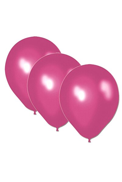 Çemrek Süs Parti بالون فوشيا معدني - 10 قطع
