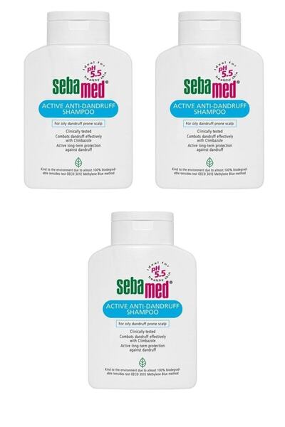 Sebamed 200 ml Anti-Dandruff Shampoo - 3 Pieces