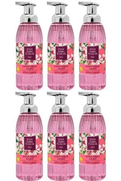Eyüp Sabri Tuncer Japanese Cherry Foam Soap with Olive Oil 500ml X 6 Pieces