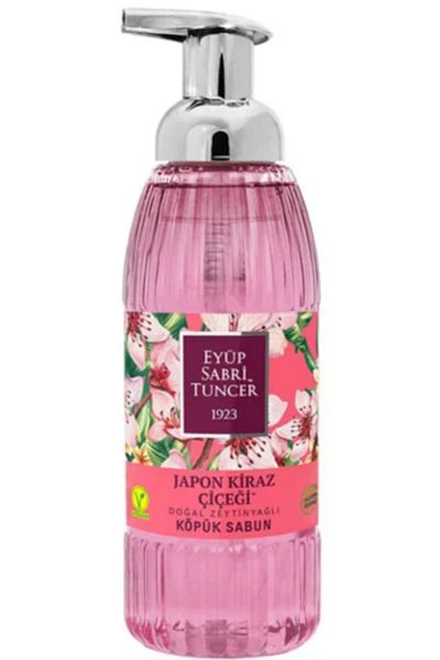 Eyüp Sabri Tuncer Japanese Cherry Foam Soap with Olive Oil 500ml X 6 Pieces