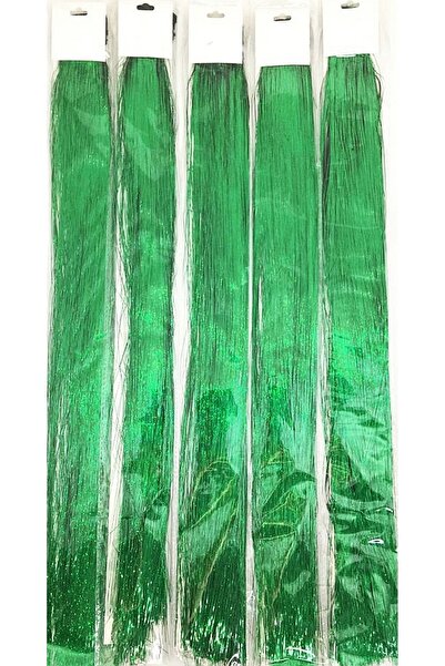 PRODİVA Hair Accessory Glittery Hair Rope with Clip - Green