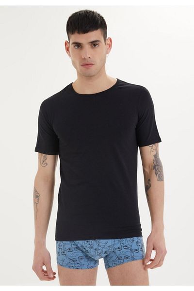 WESTMARK LONDON Men's Pima O-collar Athlete Black