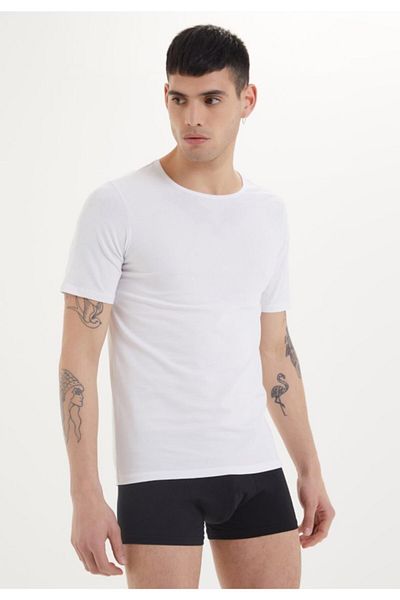 WESTMARK LONDON Men's Pima O-collar Athlete White