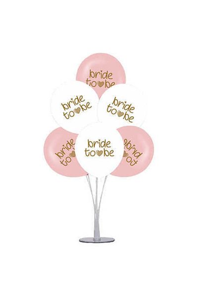 Çemrek Süs Parti Bride Balloon Stand - 1 Stand and 10 Pieces