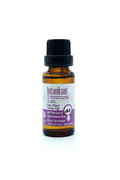 botaniksan 20ml Milk Thistle Seed Oil - Cold Pressed, Pure and Additive-Free
