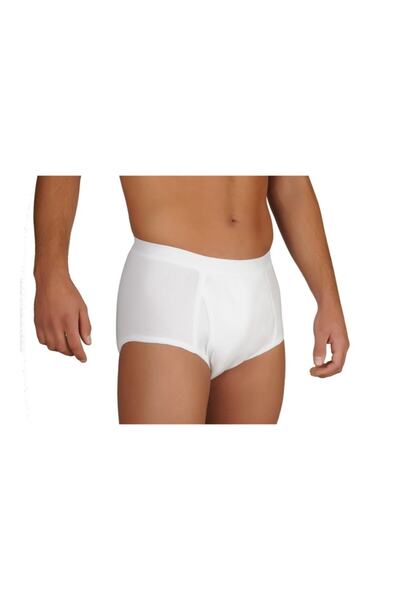 CARETEX Brief Erkek Emici Külot Beyaz Xs