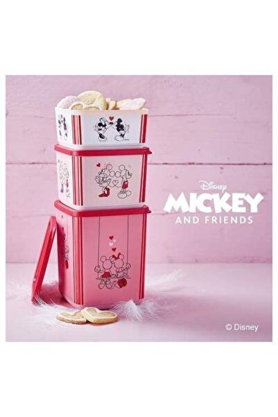 Tupperware Licensed Disney Minnie & Mickey Storage Container Set of 3 *pink