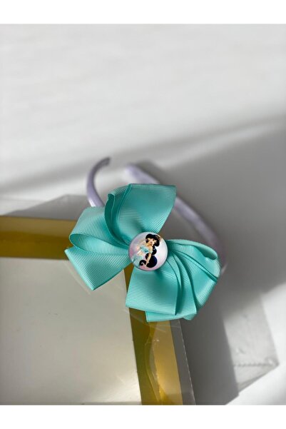 QUEEN AKSESUAR Prințesa Prințesa Jasmin Yasemin Coroană cu fundă din satin al...