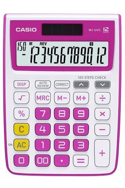 Casio Casıo Hesap Makinesi Masaüstü Mj-12vc-rd 12 Hane