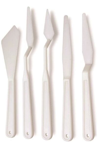 Rich 5 Li Plastik Spatula Set (modelaj Set- Spatül Set)