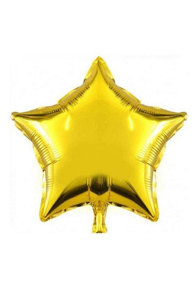 Çemrek Süs Parti Gold Star Foil Balloon 40 cm