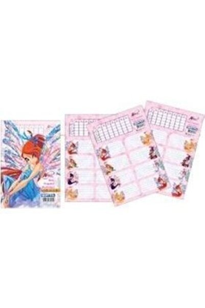 Gıpta Wınx Fairy Ders Programı Okul Etiketi 16 X 24 3 Lü 3239