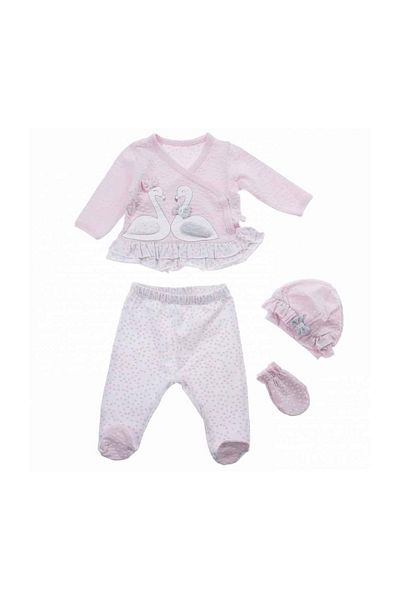 Mymio 2286 Model 4-Piece Baby Bodysuit Set