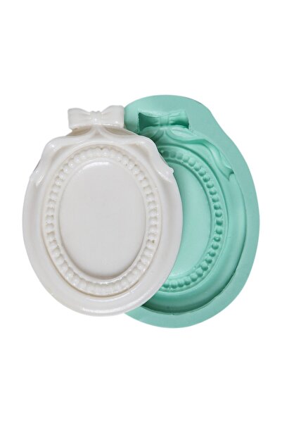 Kurdelya Fiyonklu Küçük Çerçeve Silikon Kalıbı