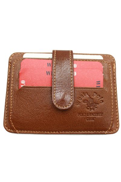 WEST POLO CÜZDAN Портфейл от естествена кожа West Polo 105, кафяв