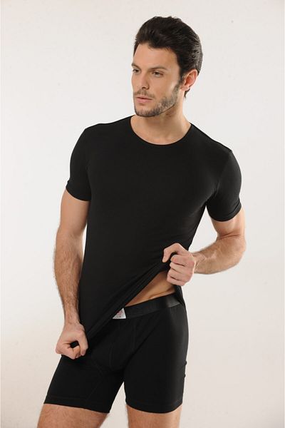 Hmd Men's Cotton Black Crew Neck Tank & Lycra Comfortable Texture