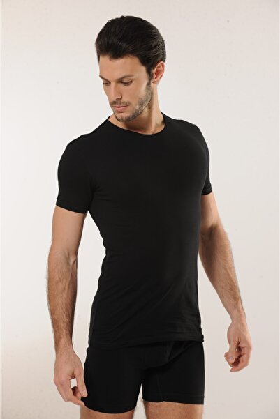 Hmd Men's Cotton Black Crew Neck Tank & Lycra Comfortable Texture