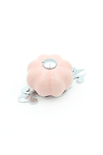 Kulpca Porselen Kavuk Pembe Düğme Kulp