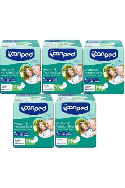 Canped Anatomical Diapers Normal Medium 50 Pieces