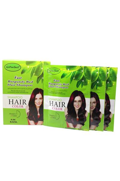 Go Perfect Renklendirici Saç Şampuanı 6.66 Bordo Kızıl 10x30 300 Ml