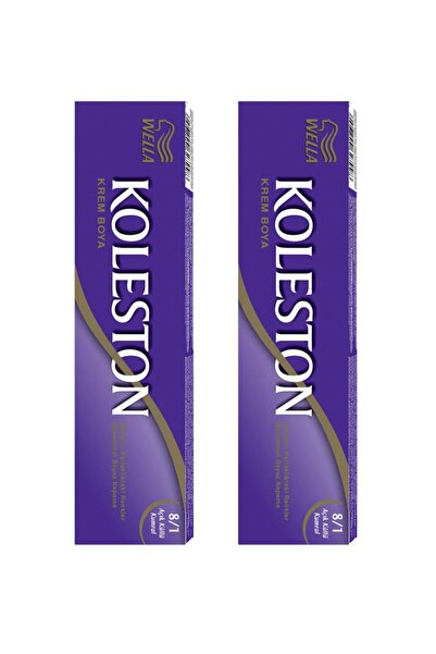 Wella Koleston Tüp Küllü Açık Kumral 8/1 Saç Boyası 2 li