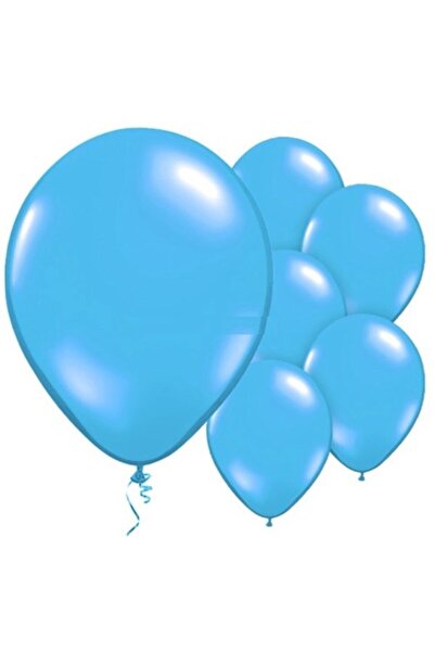 Çemrek Süs Parti بالون أزرق معدني - 10 قطع