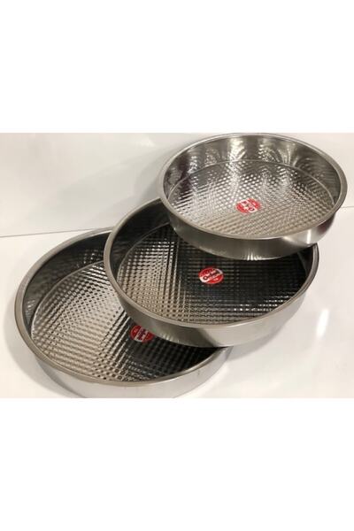 Genel Markalar Büyük Orta Küçük Boy Çiğ Köfte Tepsisi 3'lü