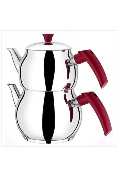 Genel Markalar Çelik Viola Mini Çaydanlık Bordo 2 - 2,99 L Beyaz